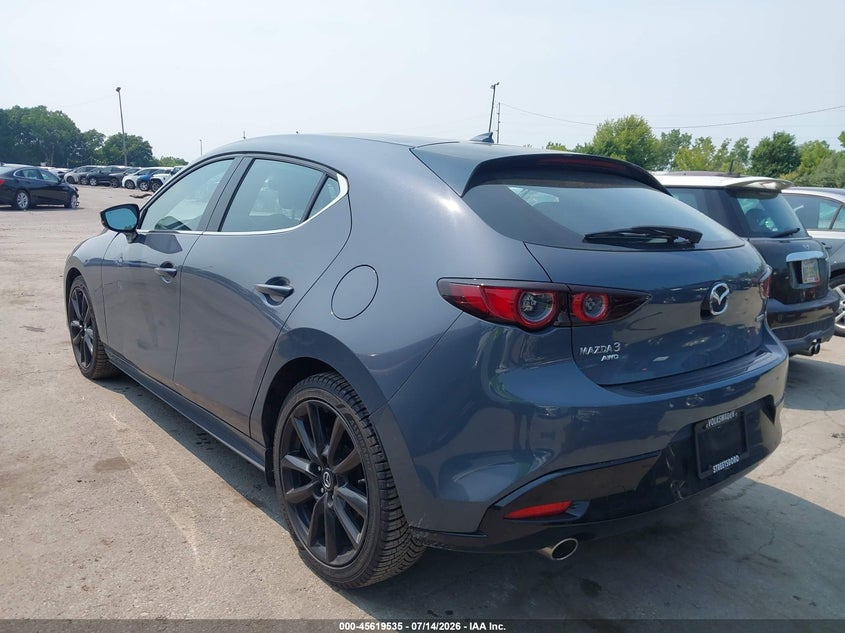 2021 Mazda 3 VIN JM1BPBML0M1402962 IAAI salvage auction — HAIL, Salvage Title, sold $7,200 on 2026-07-28 (photo 3)