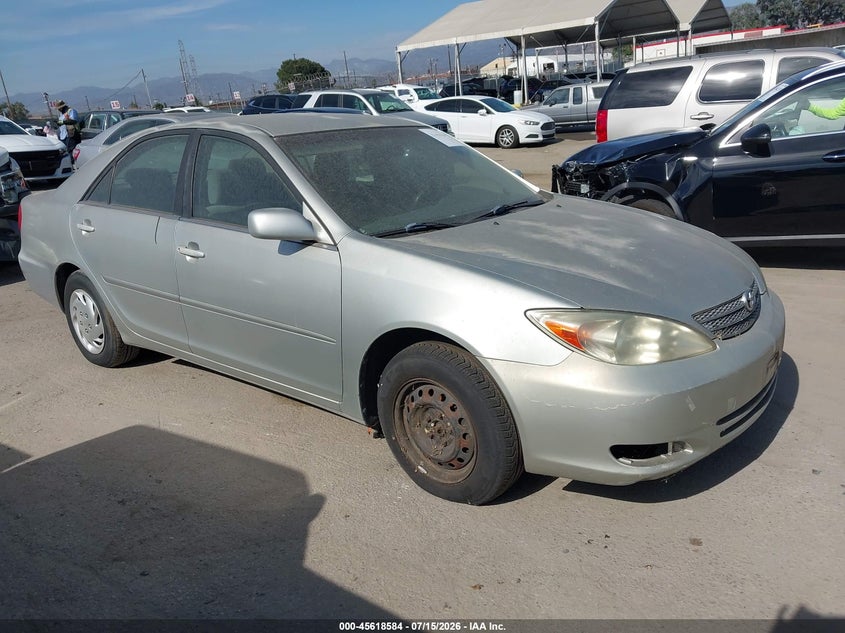 2002 Toyota Camry VIN JTDBE32KX20046304 IAAI salvage auction — NORMAL WEAR, Clear - Dealer Only (California), sold $25 on 2026-07-22 (photo 1)