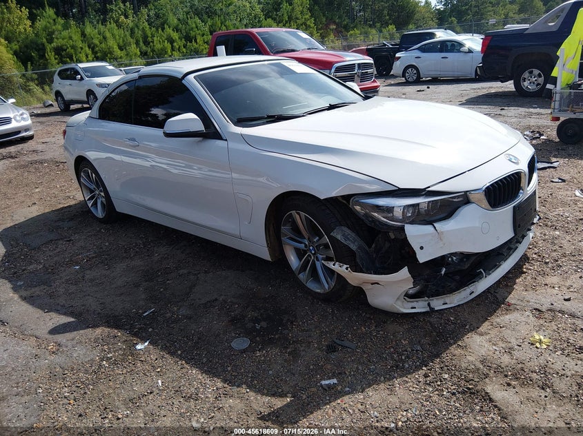 2018 BMW 4er VIN WBA4Z1C5XJEC60138 IAAI salvage auction — RIGHT FRONT, Wait Title, sold $4,750 on 2026-08-19 (photo 1)