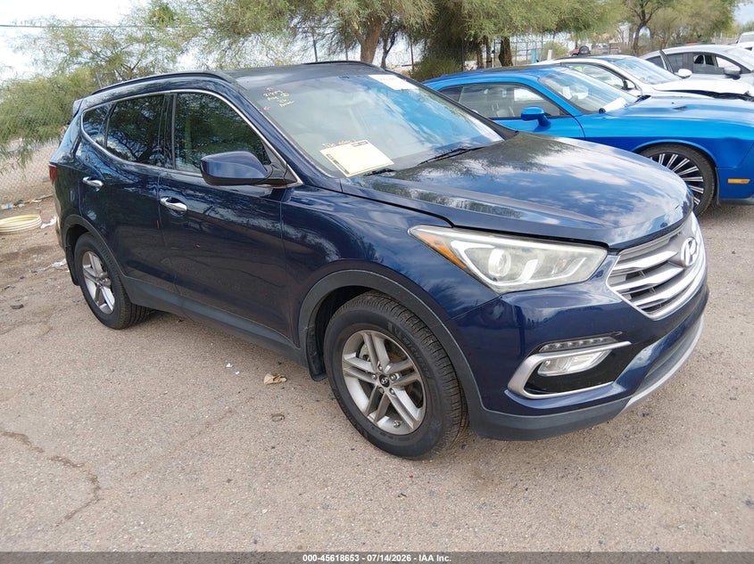 2017 Hyundai Santa fe VIN 5XYZU3LB5HG459170 IAAI salvage auction — REAR END, Salvage (Arizona), sold $3,000 on 2026-07-29 (photo 1)
