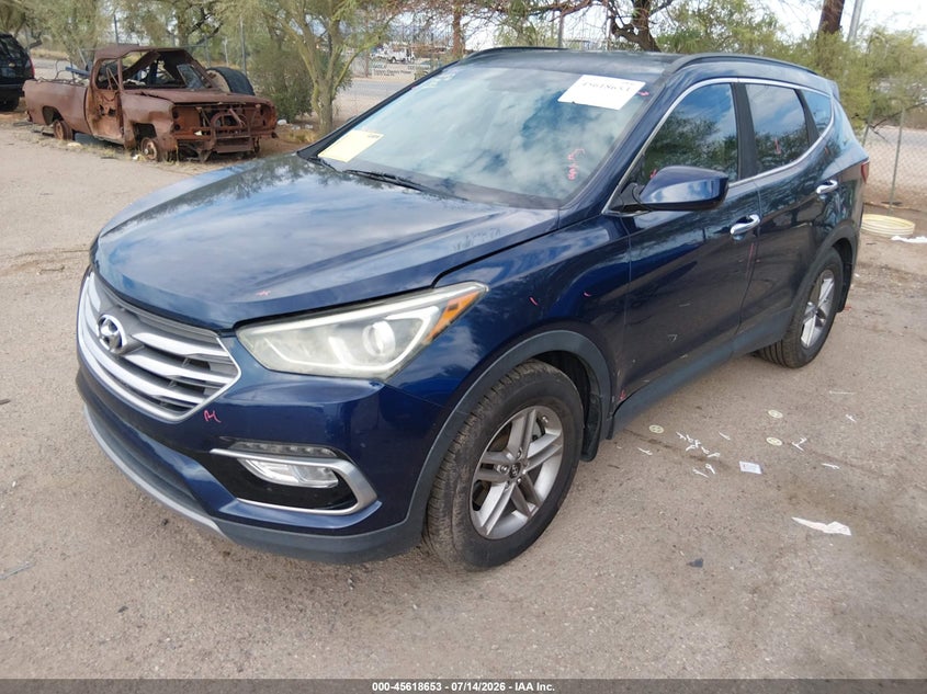 2017 Hyundai Santa fe VIN 5XYZU3LB5HG459170 IAAI salvage auction — REAR END, Salvage (Arizona), sold $3,000 on 2026-07-29 (photo 2)