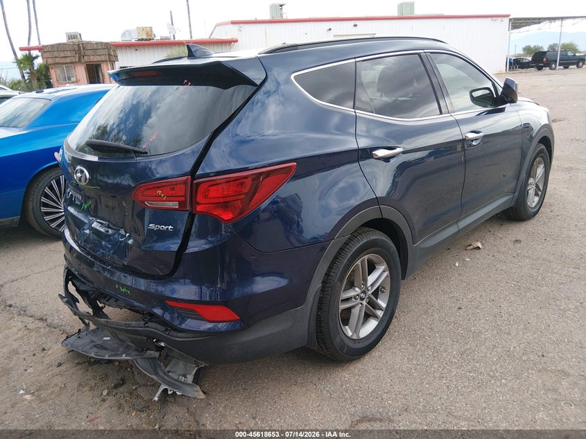 2017 Hyundai Santa fe VIN 5XYZU3LB5HG459170 IAAI salvage auction — REAR END, Salvage (Arizona), sold $3,000 on 2026-07-29 (photo 4)