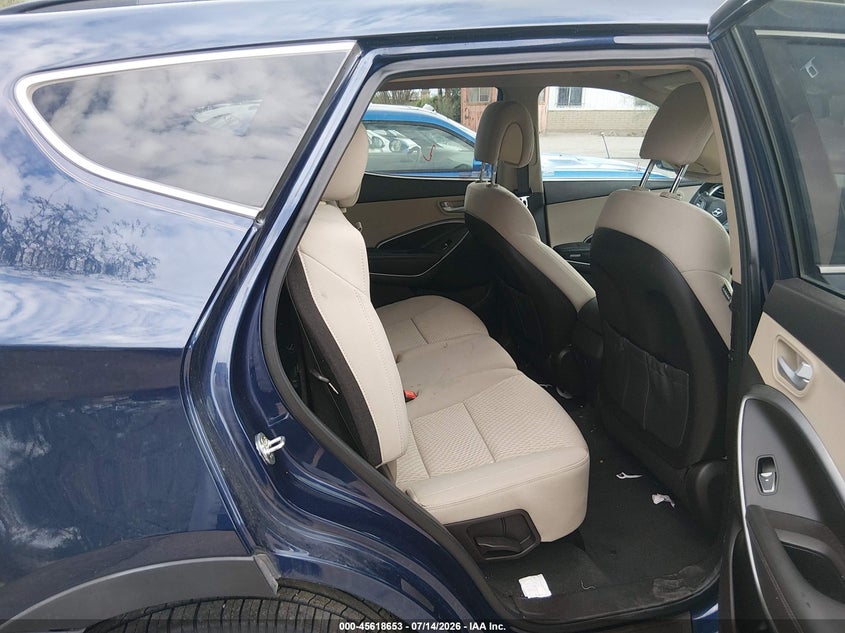 2017 Hyundai Santa fe VIN 5XYZU3LB5HG459170 IAAI salvage auction — REAR END, Salvage (Arizona), sold $3,000 on 2026-07-29 (photo 8)