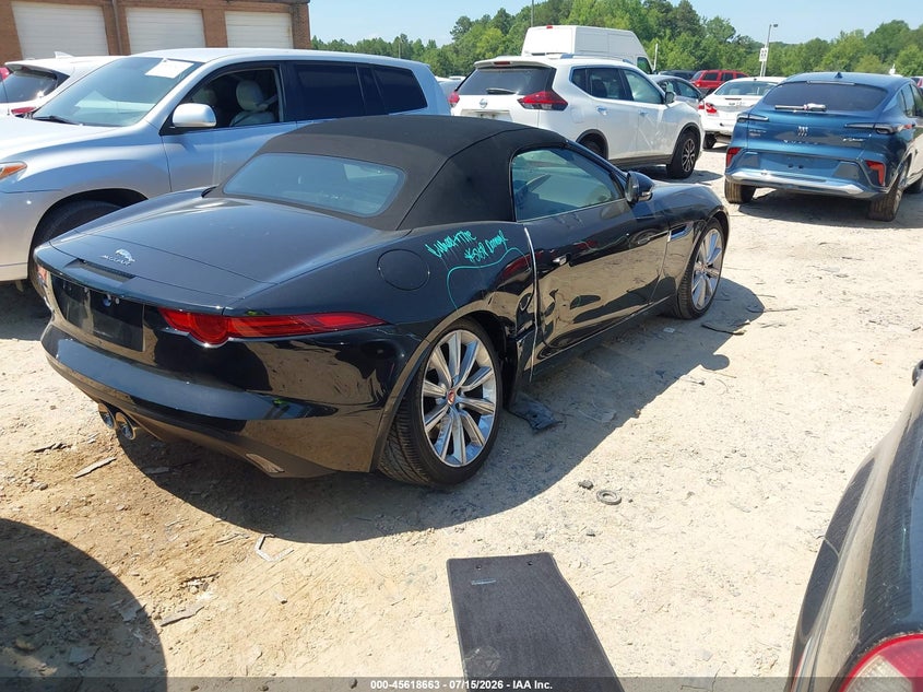 2016 Jaguar F-type VIN SAJWA6ET0G8K29899 IAAI salvage auction — RIGHT SIDE, Salvage (North Carolina), sold $11,800 on 2026-09-14 (photo 4)
