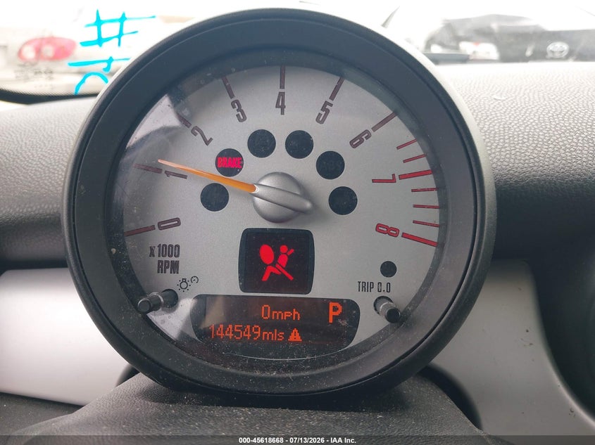 2013 Mini Hard top VIN WMWSU3C5XDT688788 IAAI salvage auction — NORMAL WEAR, Clear - Dealer Only (California), sold $550 on 2026-07-22 (photo 7)