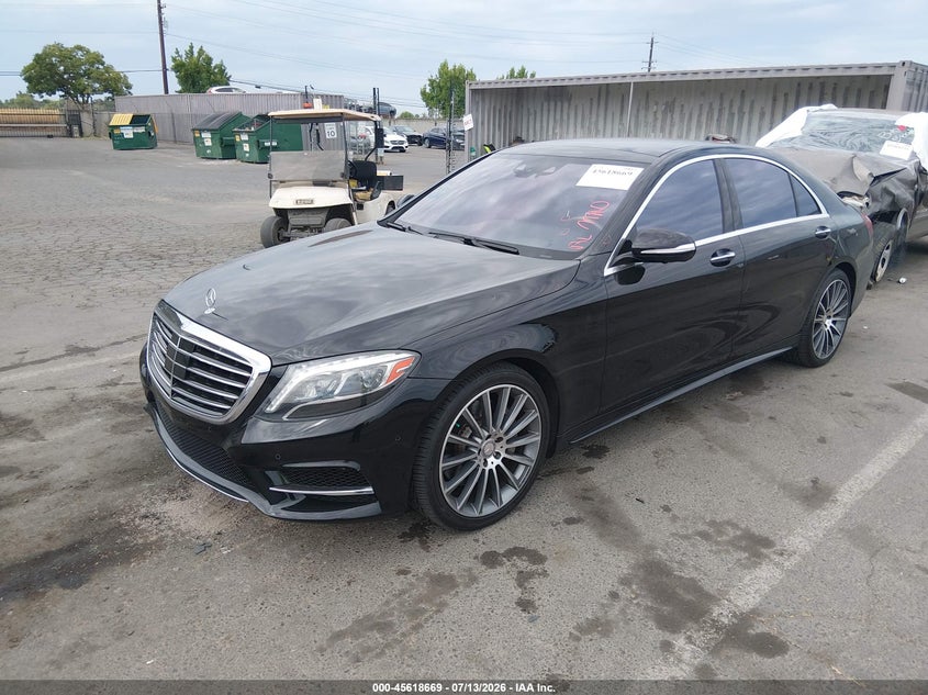 2015 Mercedes-benz S-klasse VIN WDDUG8CB9FA144275 IAAI salvage auction — SIDE, Salvage Title, sold $8,050 on 2026-08-05 (photo 2)
