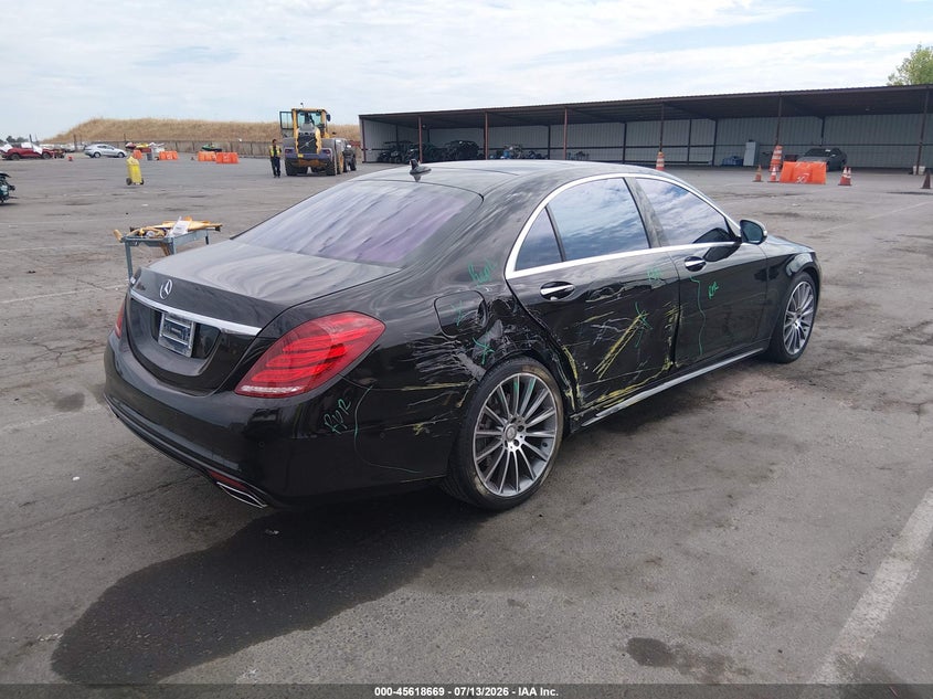 2015 Mercedes-benz S-klasse VIN WDDUG8CB9FA144275 IAAI salvage auction — SIDE, Salvage Title, sold $8,050 on 2026-08-05 (photo 4)
