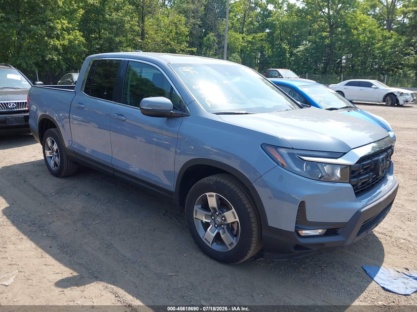 2026 Honda Ridgeline VIN 5FPYK3F57TB027680 IAAI salvage auction — LEFT SIDE, Enterprise Vehicles Clear Only (Illinois), sold $16,300 on 2026-07-29 (photo 1)