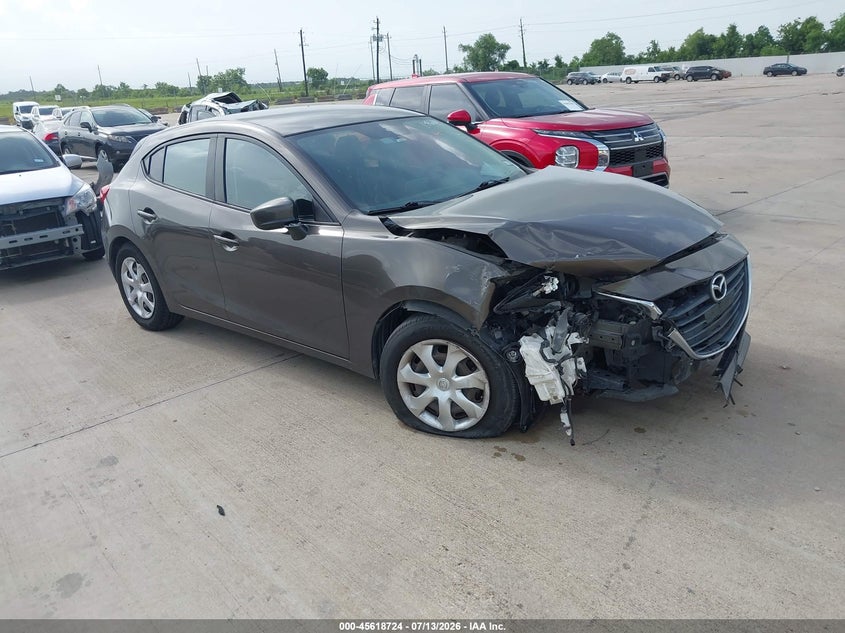 2016 Mazda 3 VIN 3MZBM1J79GM271920 IAAI salvage auction — FRONT END, Original (Texas), sold $925 on 2026-07-24 (photo 1)