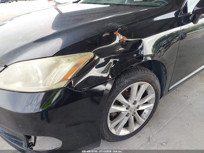 2010 Lexus Es 350 VIN JTHBK1EG5A2393464 IAAI salvage auction — NORMAL WEAR, Clear (Florida), sold $725 on 2026-07-28 (photo 6)