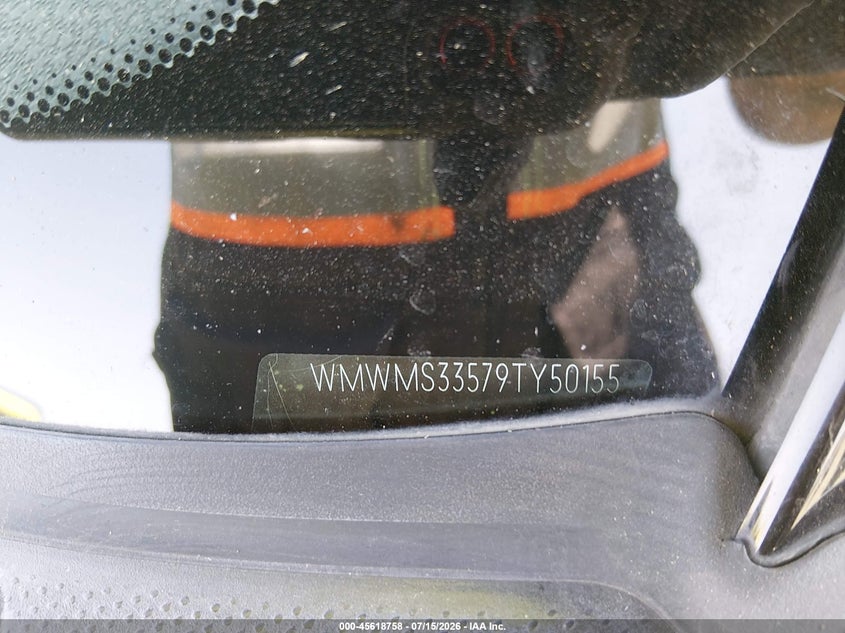 2009 Mini Cooper VIN WMWMS33579TY50155 IAAI salvage auction — NORMAL WEAR, Clear - Public Restricted (Oregon), sold $800 on 2026-07-20 (photo 9)