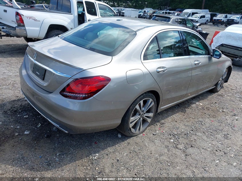 2020 Mercedes-benz C-klasse VIN WDDWF8DB6LR534645 IAAI salvage auction — FRONT END, Salvage (Georgia), sold $7,150 on 2026-08-19 (photo 4)