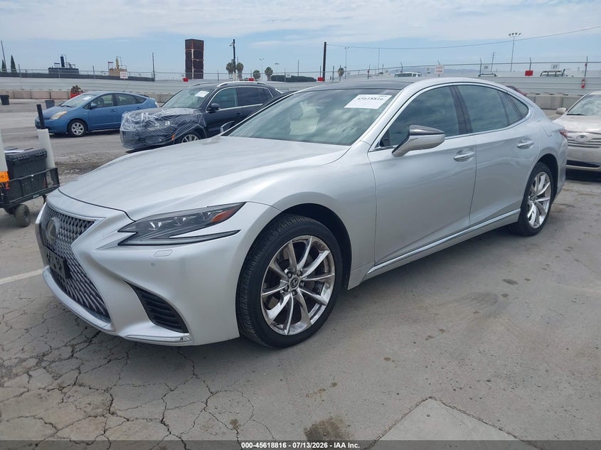 2018 Lexus Ls VIN JTHB5LFFXJ5004132 IAAI salvage auction — RIGHT SIDE, Salvage Title, sold $17,750 on 2026-08-12 (photo 2)
