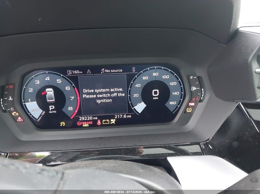 2024 Audi A3 VIN WAUAUDGY1RA051667 IAAI salvage auction — FRONT & REAR, Wait Title, sold $9,800 on 2026-08-23 (photo 7)