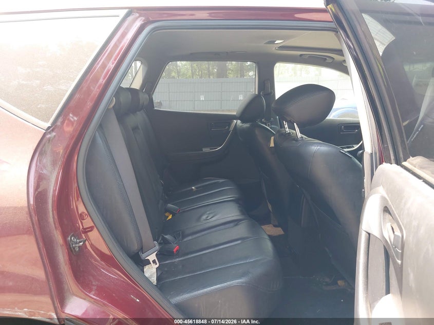 2005 Nissan Murano VIN JN8AZ08W05W443423 IAAI salvage auction — NORMAL WEAR, Clear (New Jersey), sold $25 on 2026-07-22 (photo 8)