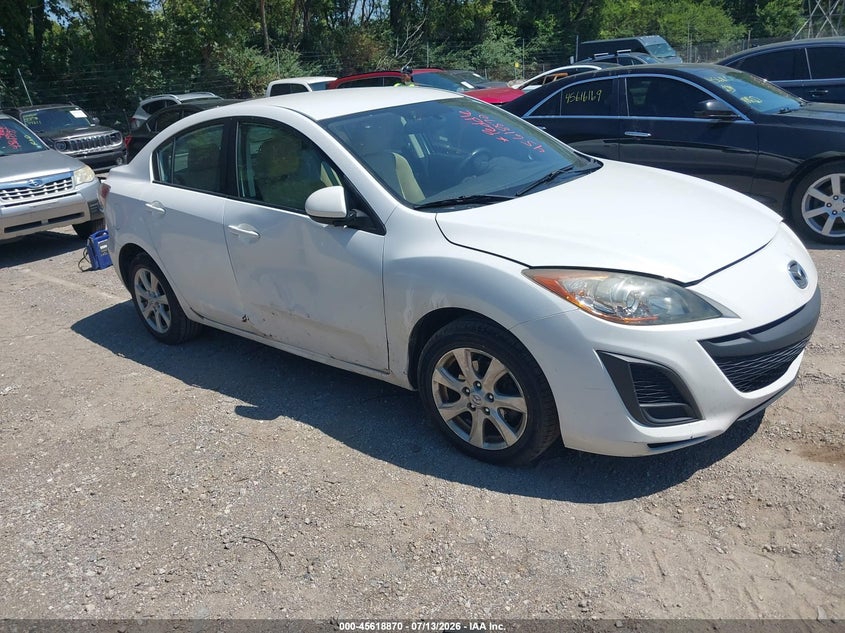 2010 Mazda 3 VIN JM1BL1SF9A1298258 IAAI salvage auction — NORMAL WEAR, Clear (Indiana), sold $300 on 2026-07-29 (photo 1)