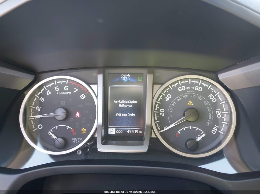 2021 Toyota Tacoma VIN 3TMAZ5CN9MM144888 IAAI salvage auction — FRONT END, Wait Title, sold $16,000 on 2026-07-31 (photo 7)