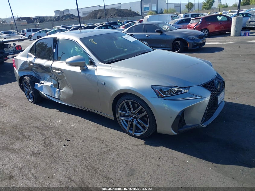 2019 Lexus Is VIN JTHBZ1D21K5035036 IAAI salvage auction — RIGHT SIDE, Salvage Certificate (California), sold $6,900 on 2026-07-24 (photo 1)