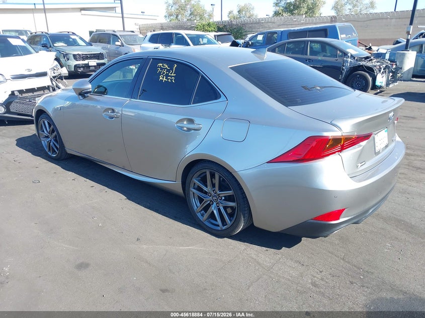 2019 Lexus Is VIN JTHBZ1D21K5035036 IAAI salvage auction — RIGHT SIDE, Salvage Certificate (California), sold $6,900 on 2026-07-24 (photo 3)