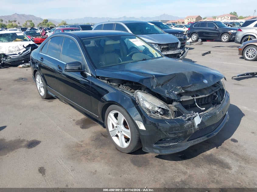 2011 Mercedes-benz C class VIN WDDGF8BBXBR141219 IAAI salvage auction — FRONT END, Salvage (Arizona), sold $800 on 2026-08-15 (photo 1)