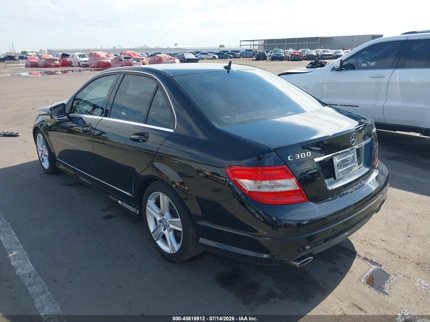 2011 Mercedes-benz C class VIN WDDGF8BBXBR141219 IAAI salvage auction — FRONT END, Salvage (Arizona), sold $800 on 2026-08-15 (photo 3)
