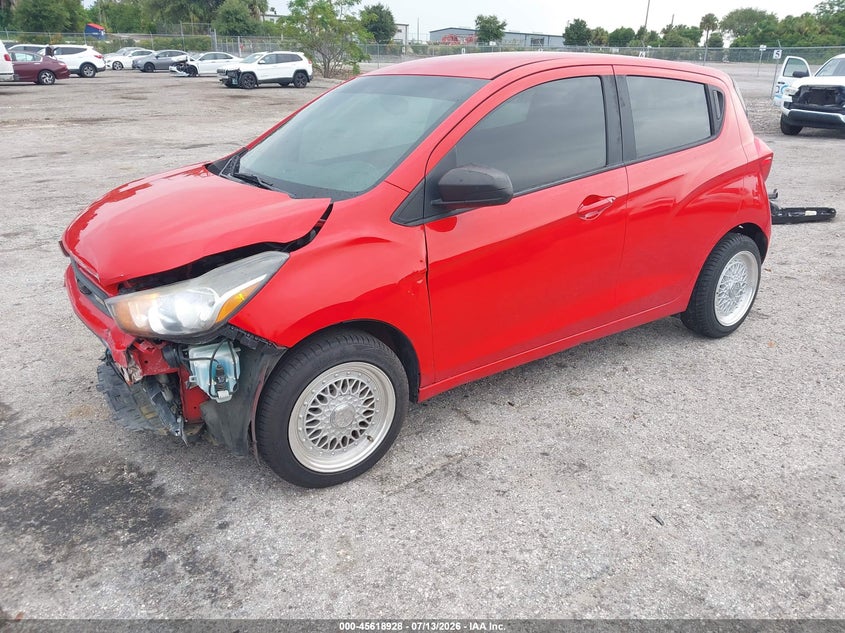 2018 Chevrolet Spark VIN KL8CA6SA7JC442611 IAAI salvage auction — FRONT & REAR, Clear (Florida), sold $450 on 2026-07-30 (photo 2)