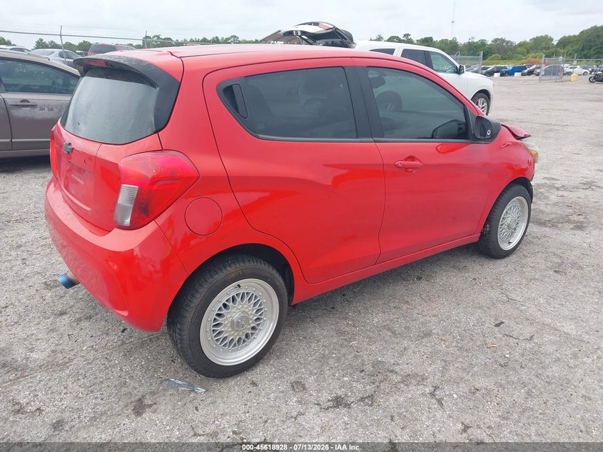 2018 Chevrolet Spark VIN KL8CA6SA7JC442611 IAAI salvage auction — FRONT & REAR, Clear (Florida), sold $450 on 2026-07-30 (photo 4)