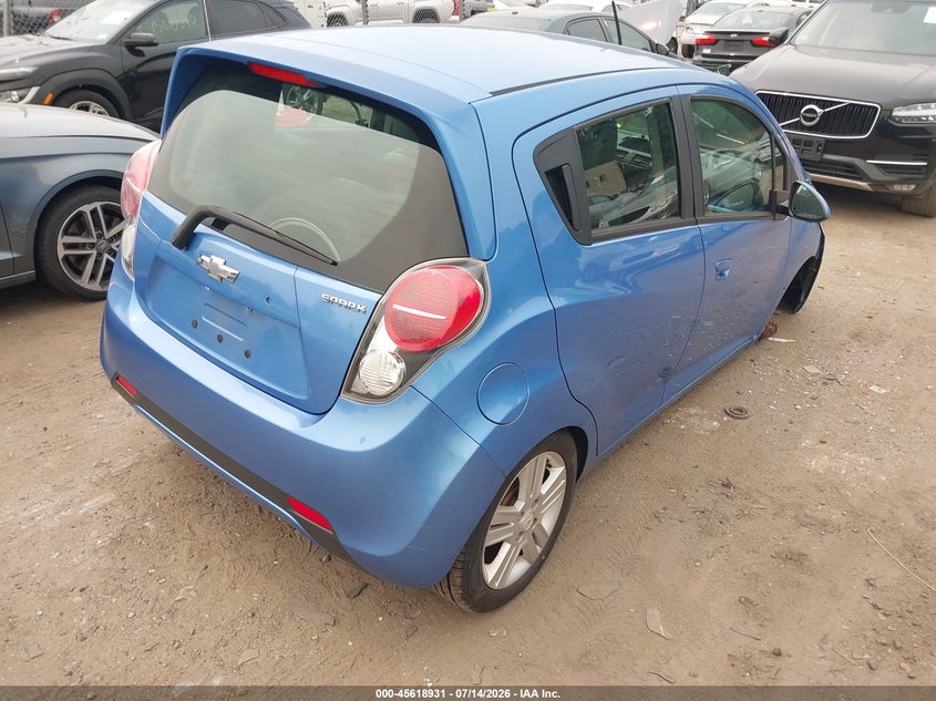 2013 Chevrolet Spark VIN KL8CD6S99DC506231 IAAI salvage auction — NORMAL WEAR, Salvage Title, sold $425 on 2026-07-24 (photo 4)