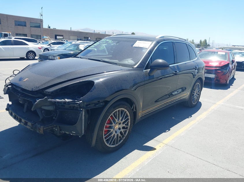 2012 Porsche Cayenne VIN WP1AC2A27CLA82656 IAAI salvage auction — FRONT END, Salvage (California), sold $3,800 on 2026-08-17 (photo 2)