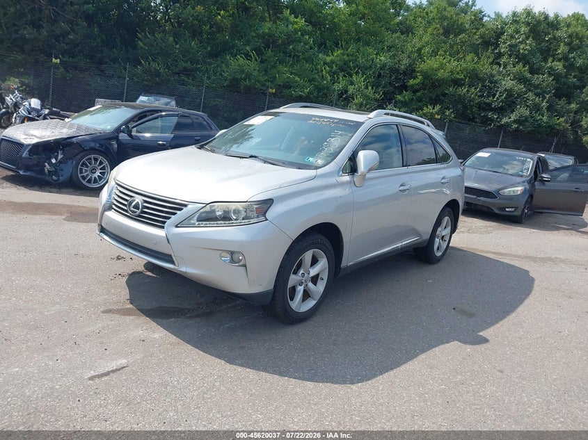 2013 Lexus Rx 350 VIN JTJBK1BA7D2458849 IAAI salvage auction — NORMAL WEAR, Clear (Pennsylvania), sold $2,550 on 2026-07-31 (photo 2)
