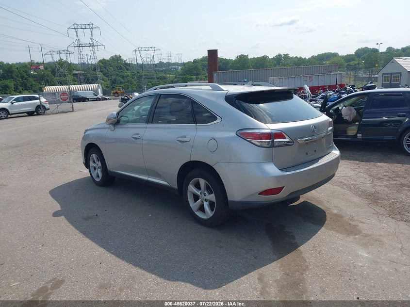 2013 Lexus Rx 350 VIN JTJBK1BA7D2458849 IAAI salvage auction — NORMAL WEAR, Clear (Pennsylvania), sold $2,550 on 2026-07-31 (photo 3)