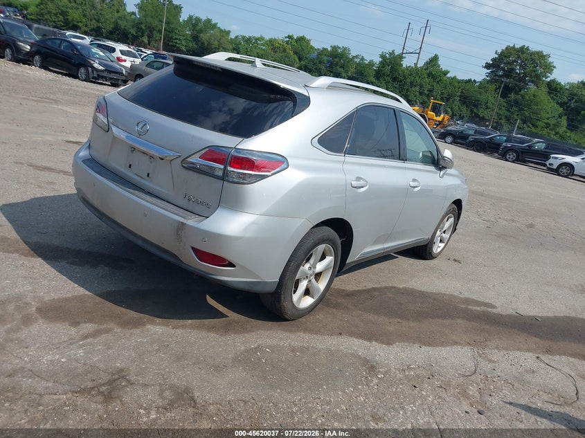 2013 Lexus Rx 350 VIN JTJBK1BA7D2458849 IAAI salvage auction — NORMAL WEAR, Clear (Pennsylvania), sold $2,550 on 2026-07-31 (photo 4)
