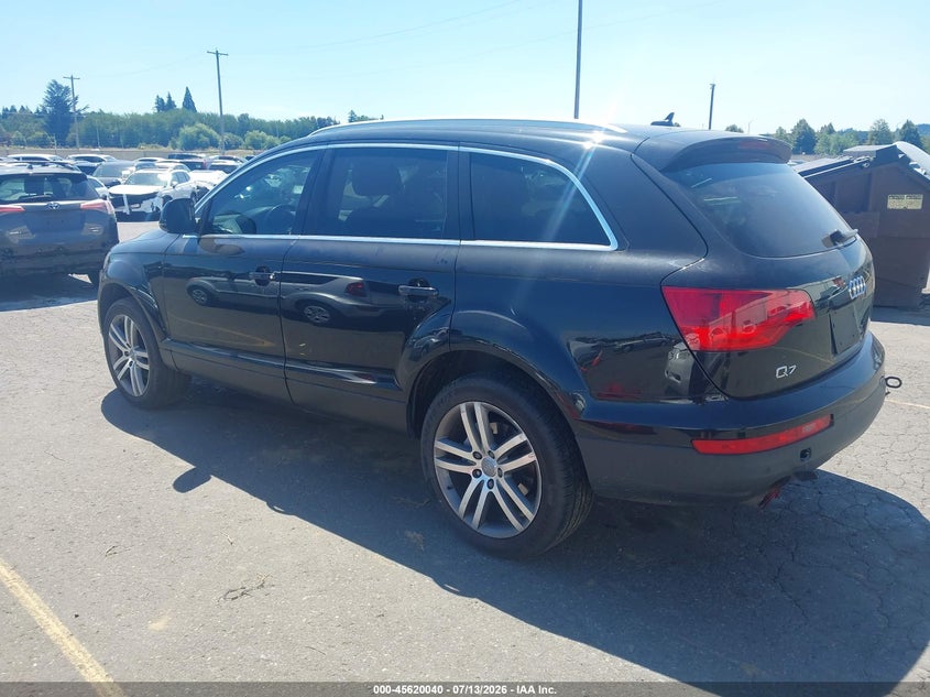 2009 Audi Q7 VIN WA1AY74L09D021344 IAAI salvage auction — NORMAL WEAR, Clear - Public Restricted (Oregon), sold $150 on 2026-07-23 (photo 3)