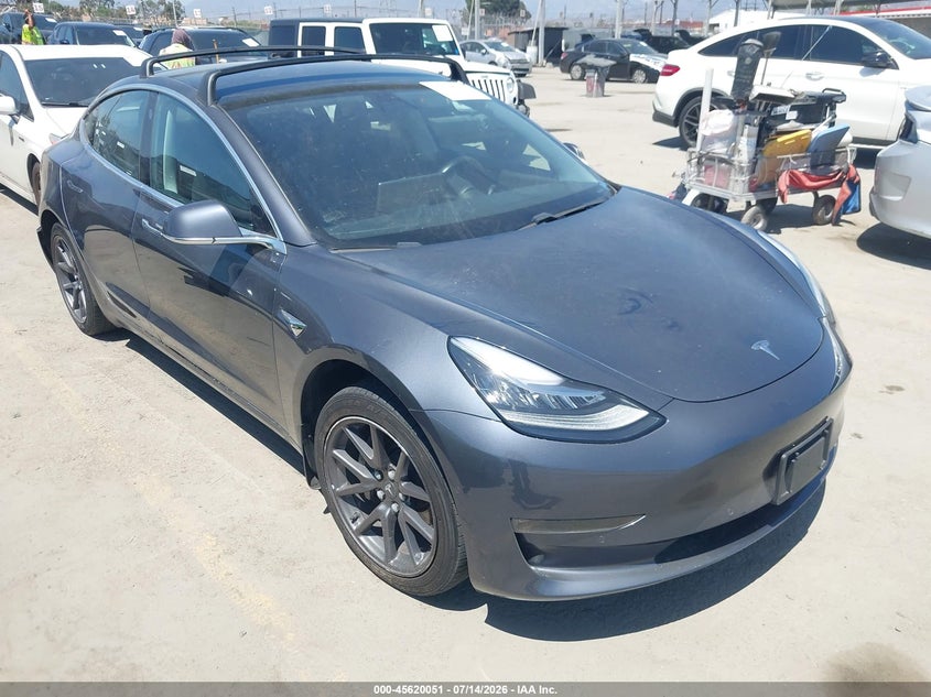 2018 Tesla Model 3 VIN 5YJ3E1EA9JF048170 IAAI salvage auction — REAR END, Salvage (California), sold $6,700 on 2026-07-30 (photo 1)