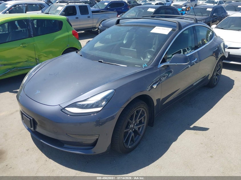 2018 Tesla Model 3 VIN 5YJ3E1EA9JF048170 IAAI salvage auction — REAR END, Salvage (California), sold $6,700 on 2026-07-30 (photo 2)