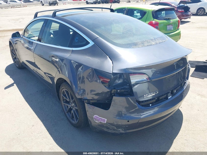 2018 Tesla Model 3 VIN 5YJ3E1EA9JF048170 IAAI salvage auction — REAR END, Salvage (California), sold $6,700 on 2026-07-30 (photo 3)