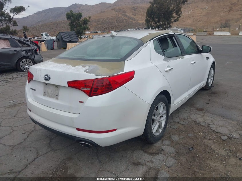 2013 Kia Optima VIN 5XXGM4A71DG139306 IAAI salvage auction — NORMAL WEAR, Clear - Dealer Only (California), sold $550 on 2026-07-28 (photo 4)