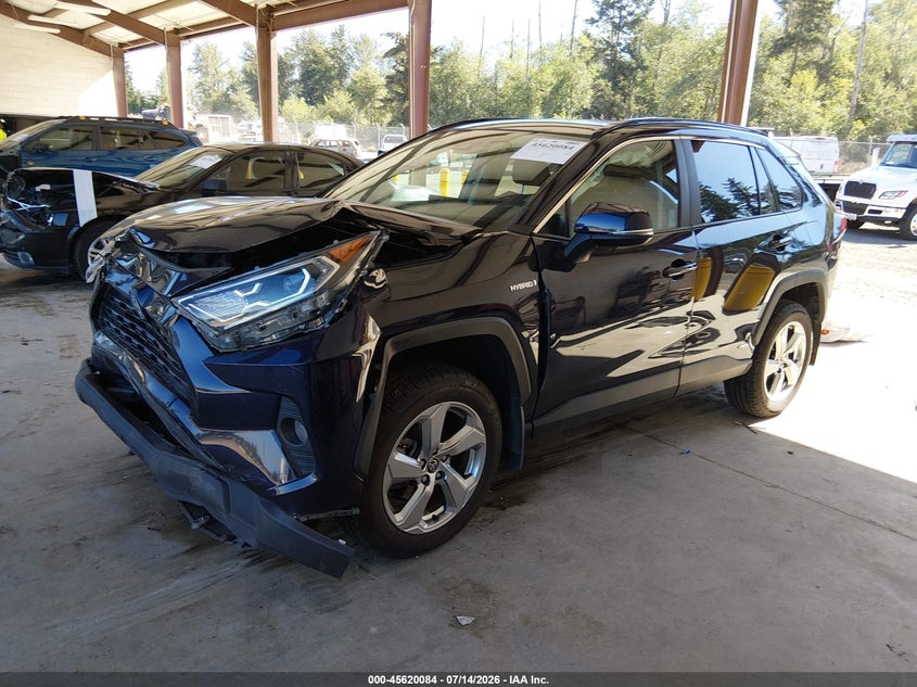 2021 Toyota Rav 4 VIN 4T3B6RFV6MU055441 IAAI salvage auction — FRONT END, Bill Of Sale (Washington), sold $9,000 on 2026-07-29 (photo 2)