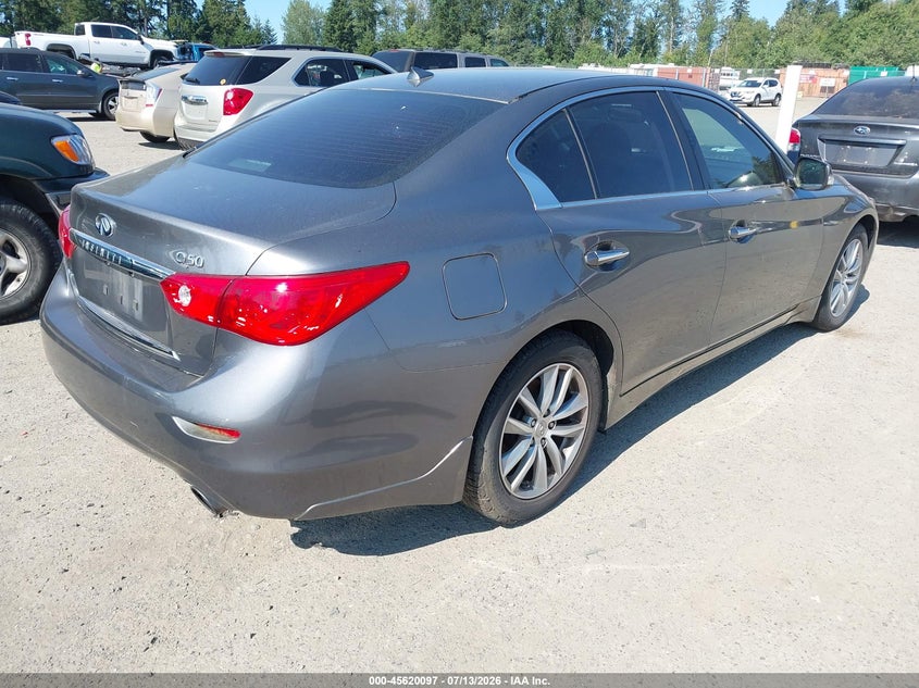 2016 Infiniti Q50 VIN JN1EV7AR9GM344803 IAAI salvage auction — NORMAL WEAR, Clear-Dealer Only (Utah), sold $5,450 on 2026-07-29 (photo 4)