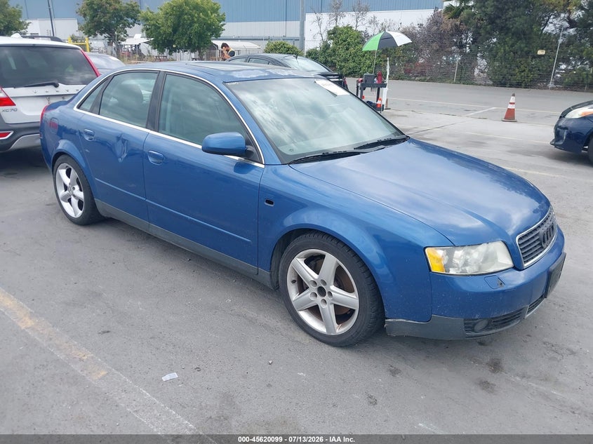 2002 Audi A4 VIN WAULT68E32A101700 IAAI salvage auction — NORMAL WEAR, Clear - Dealer Only (California), sold $200 on 2026-07-29 (photo 1)