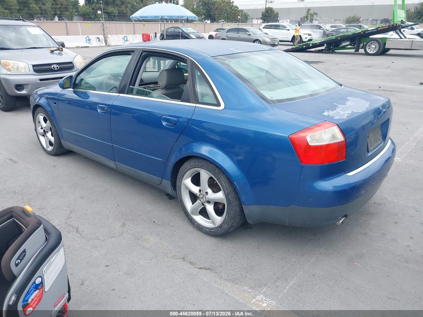 2002 Audi A4 VIN WAULT68E32A101700 IAAI salvage auction — NORMAL WEAR, Clear - Dealer Only (California), sold $200 on 2026-07-29 (photo 3)
