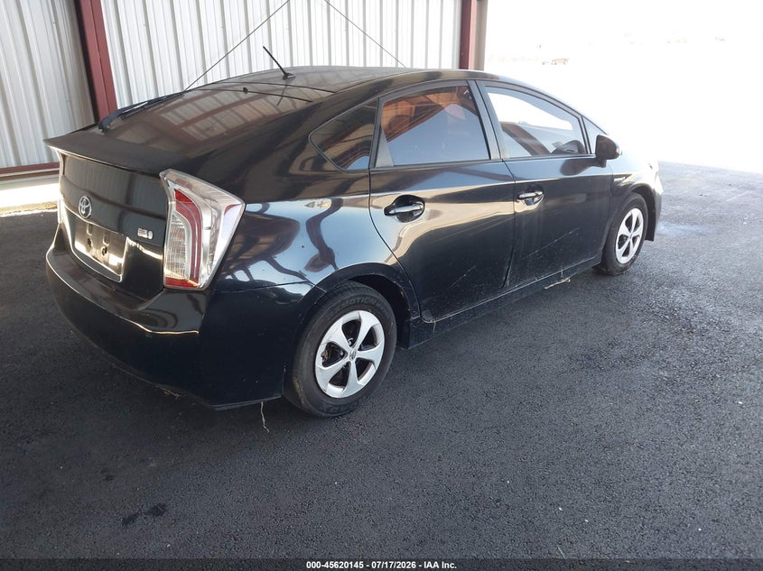2013 Toyota Prius VIN JTDKN3DU2D5558613 IAAI salvage auction — NORMAL WEAR, Clear - Dealer Only (California), sold $225 on 2026-07-28 (photo 4)