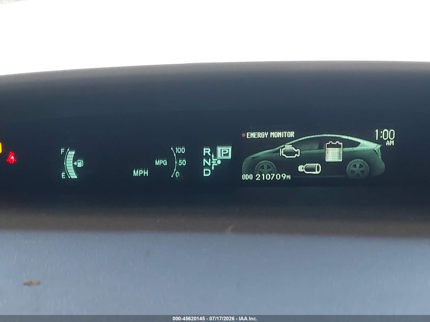 2013 Toyota Prius VIN JTDKN3DU2D5558613 IAAI salvage auction — NORMAL WEAR, Clear - Dealer Only (California), sold $225 on 2026-07-28 (photo 7)