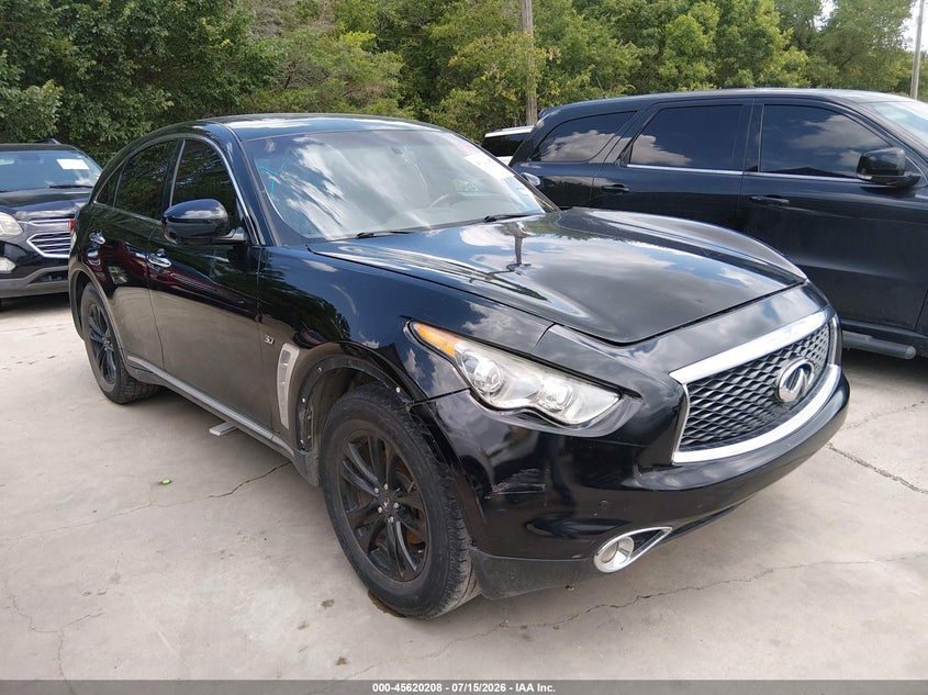 2017 Infiniti Qx70 VIN JN8CS1MU9HM143550 IAAI salvage auction — NORMAL WEAR, Original (Texas), sold $25 on 2026-07-29 (photo 1)