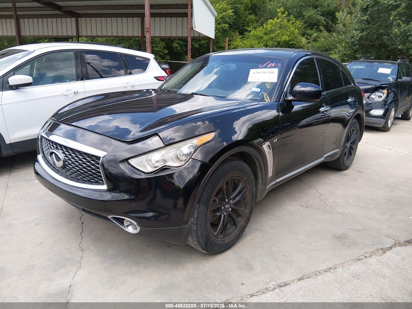 2017 Infiniti Qx70 VIN JN8CS1MU9HM143550 IAAI salvage auction — NORMAL WEAR, Original (Texas), sold $25 on 2026-07-29 (photo 2)
