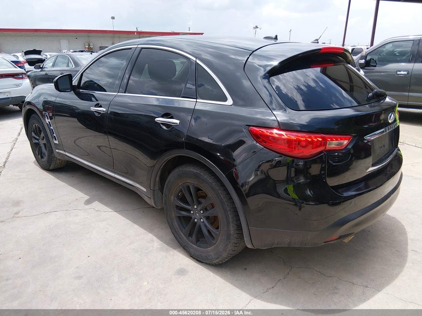 2017 Infiniti Qx70 VIN JN8CS1MU9HM143550 IAAI salvage auction — NORMAL WEAR, Original (Texas), sold $25 on 2026-07-29 (photo 3)