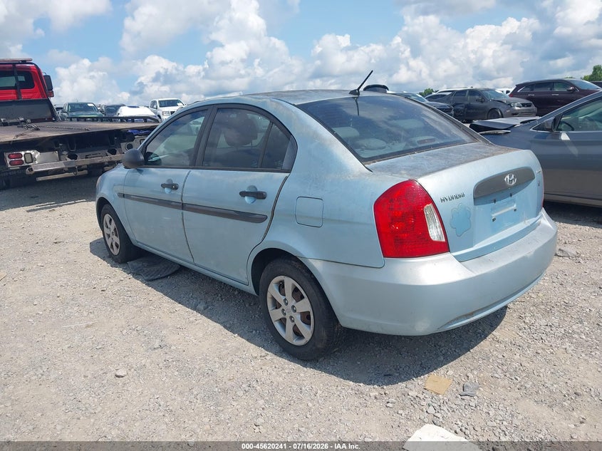 2009 Hyundai Accent VIN KMHCM46C79U303448 IAAI salvage auction — NORMAL WEAR, Clear (Tennessee), sold $25 on 2026-07-23 (photo 3)