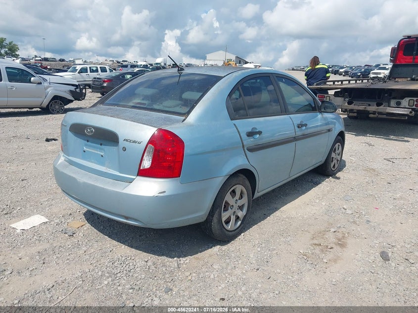 2009 Hyundai Accent VIN KMHCM46C79U303448 IAAI salvage auction — NORMAL WEAR, Clear (Tennessee), sold $25 on 2026-07-23 (photo 4)