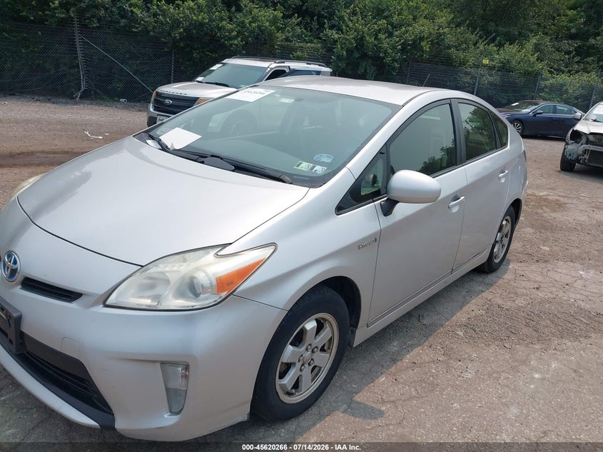 2012 Toyota Prius VIN JTDKN3DUXC1540317 IAAI salvage auction — NORMAL WEAR, Clear (Pennsylvania), sold $1,525 on 2026-07-31 (photo 2)
