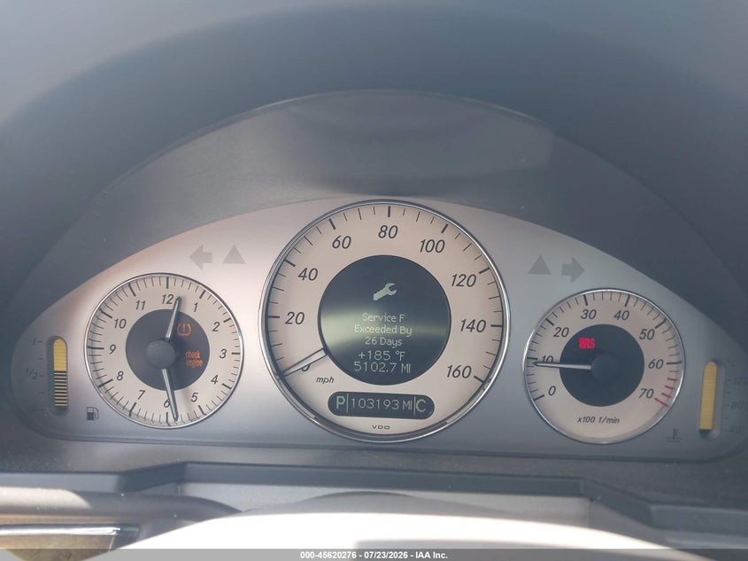 2008 Mercedes-benz E-klasse VIN WDBUF87X48B249045 IAAI salvage auction — FRONT END, Clear (Massachusetts), sold $575 on 2026-08-14 (photo 7)